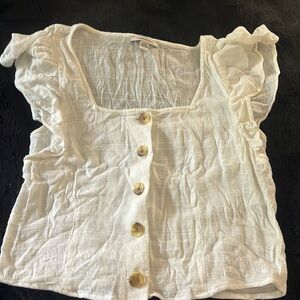 Flowy white AE shirt